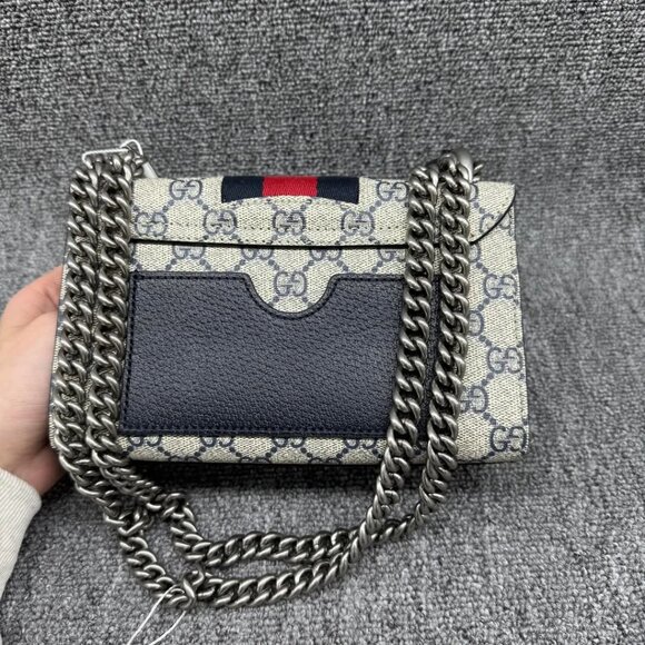 GUCCI Padlock Canvas Shoulder Bag 775-022725 - Picture 3 of 15